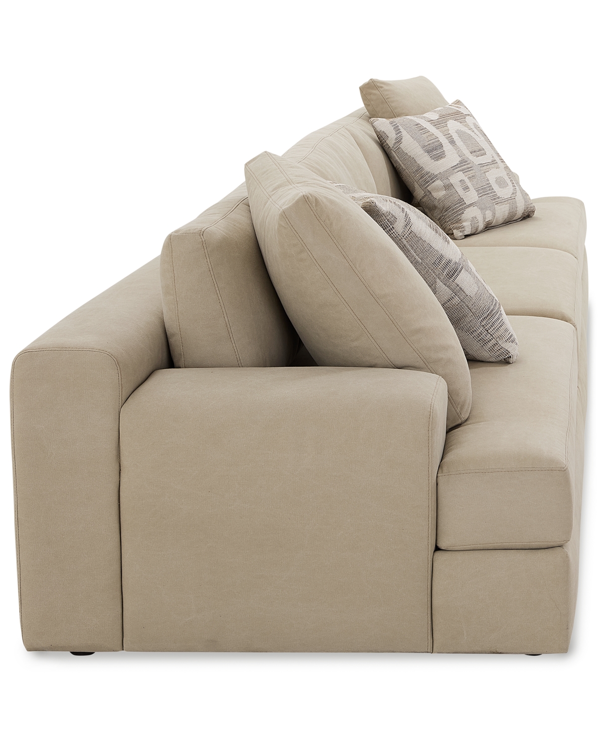 Macy's Klarke 3-pc. Sofa With Deep Seating, Exclusively At  In Platinum