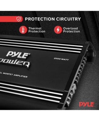 4-Channel Bridgeable MOSFET Car Amplifier, 2000 Watts