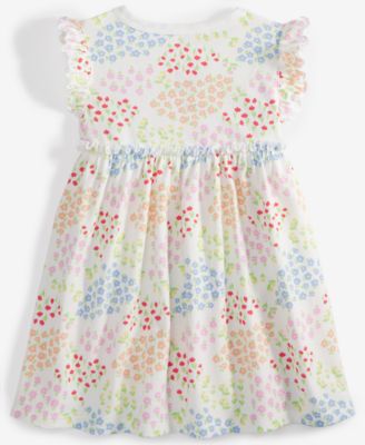 Baby Girls Flower Garden Printed Dress, Exclusively at Macy's