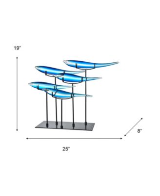 5-Blue Fish Figurine