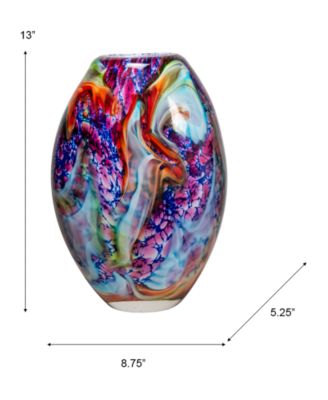 13" Villa Cuzzano Art Glass Vase