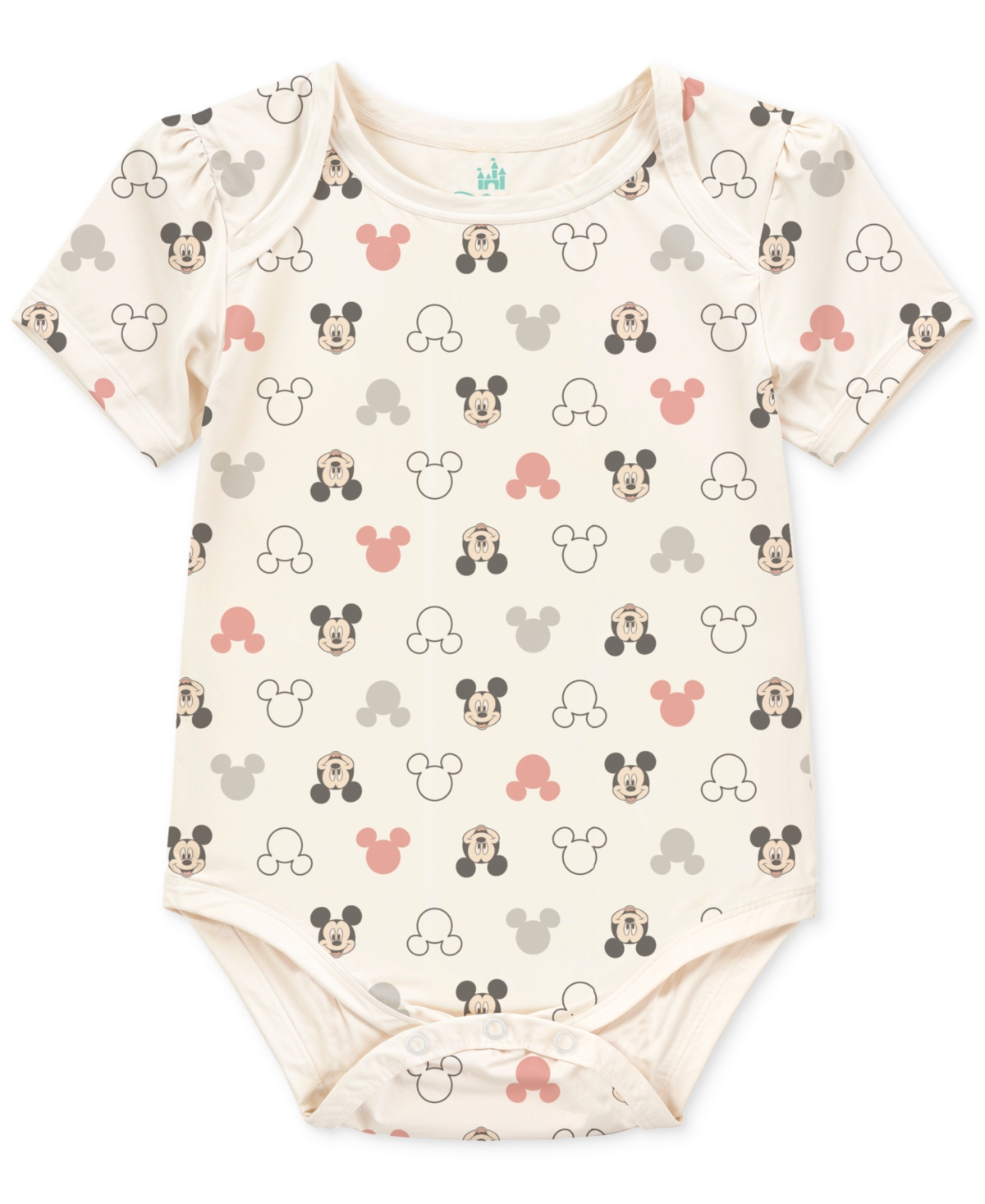 Disney Baby Mickey Mouse Short-sleeve Bodysuits, 3 Pack In Red