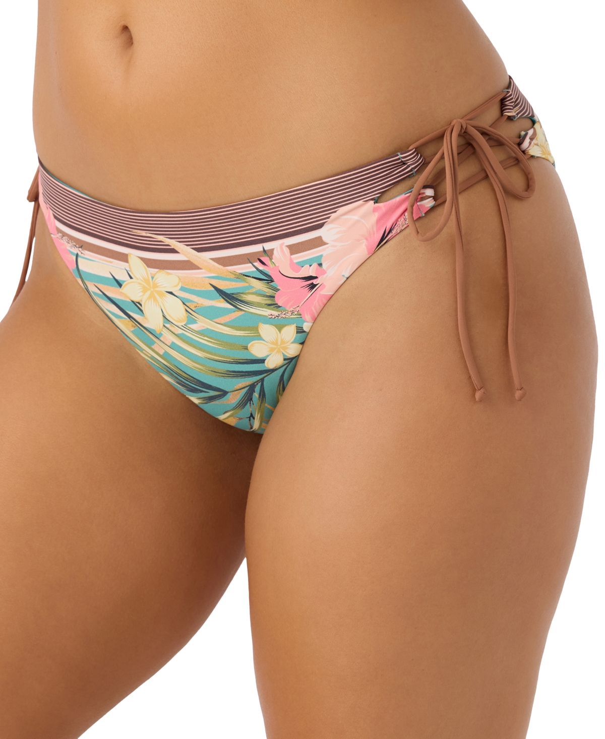 Shop O'neill Juniors' Estella Tile Jensen Bikini Bottoms In Multi Color