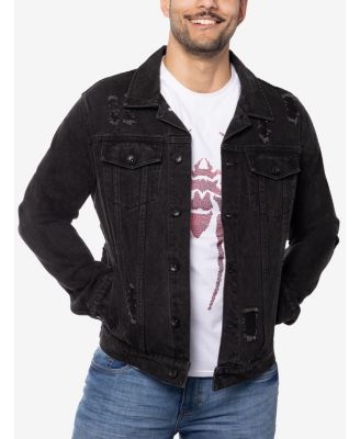 Men's Graphic Rhinestone Denim Jackets