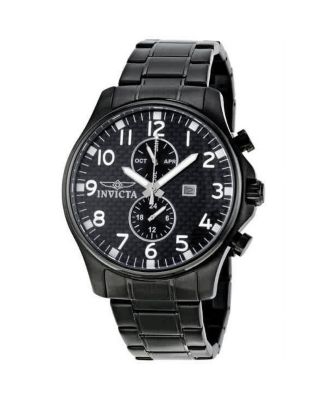 Men's 0383 Specialty Quartz Chronograph Black Dial Watch