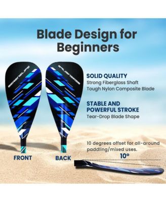Adjustable 3-Piece SUP Paddle with Carry Bag