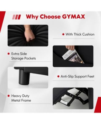 PU Leather Massage Gaming Recliner Chair with Side Pockets