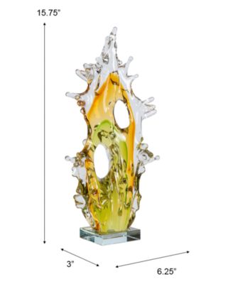 15.75" Mauna Kea Art Glass Sculpture