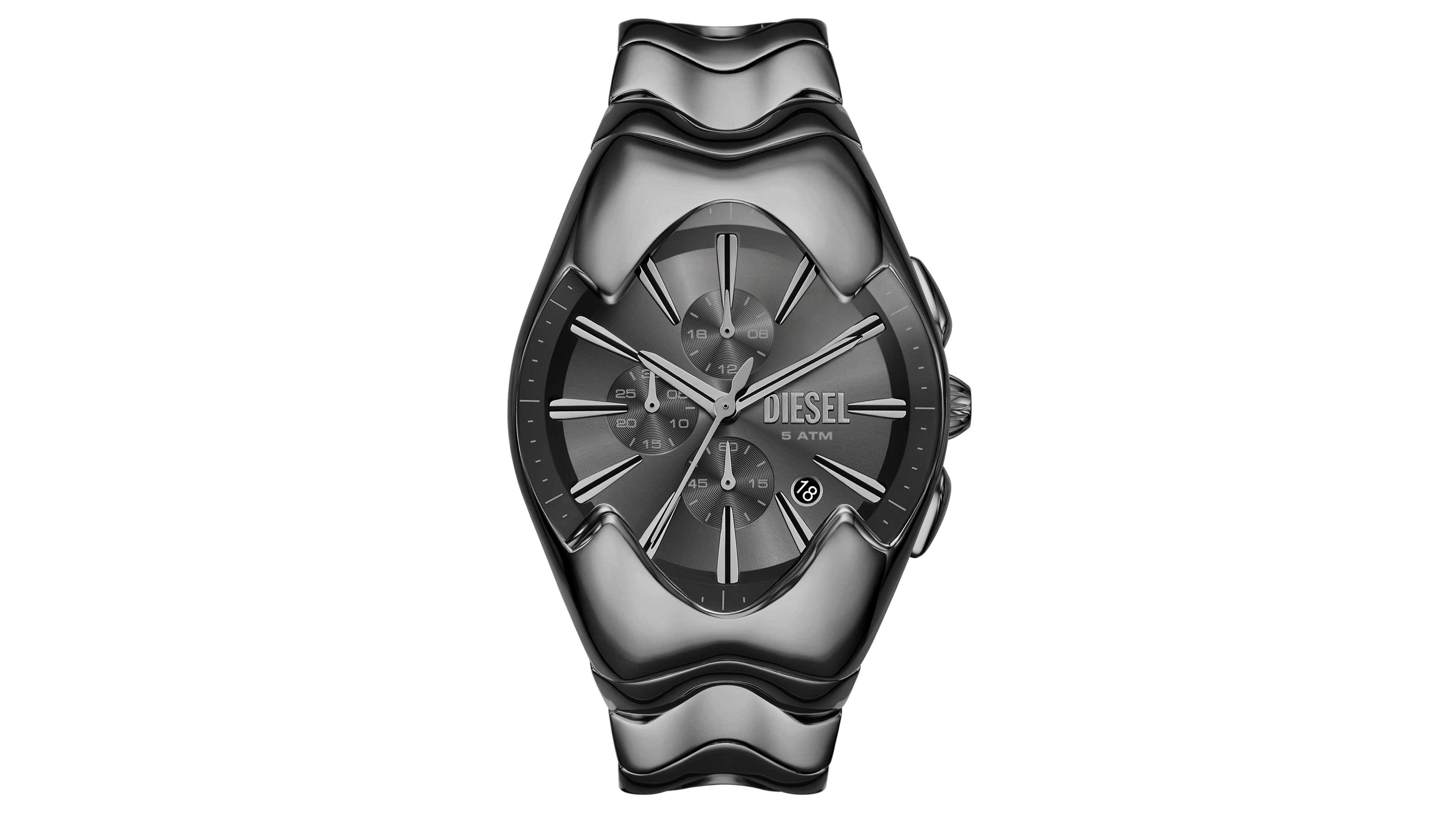 Diesel Men's Mercurial Quartz Chronograph Gray Stainless Steel Watch, 45mm