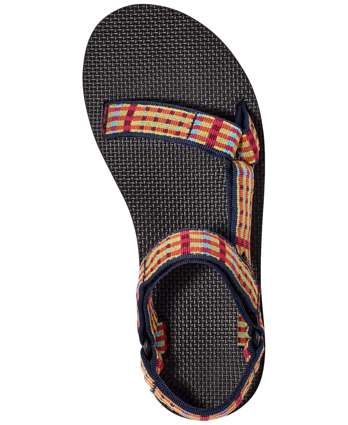 Shop Teva Women's Flatform Universal Sandals In Modern Check Lemon Drop