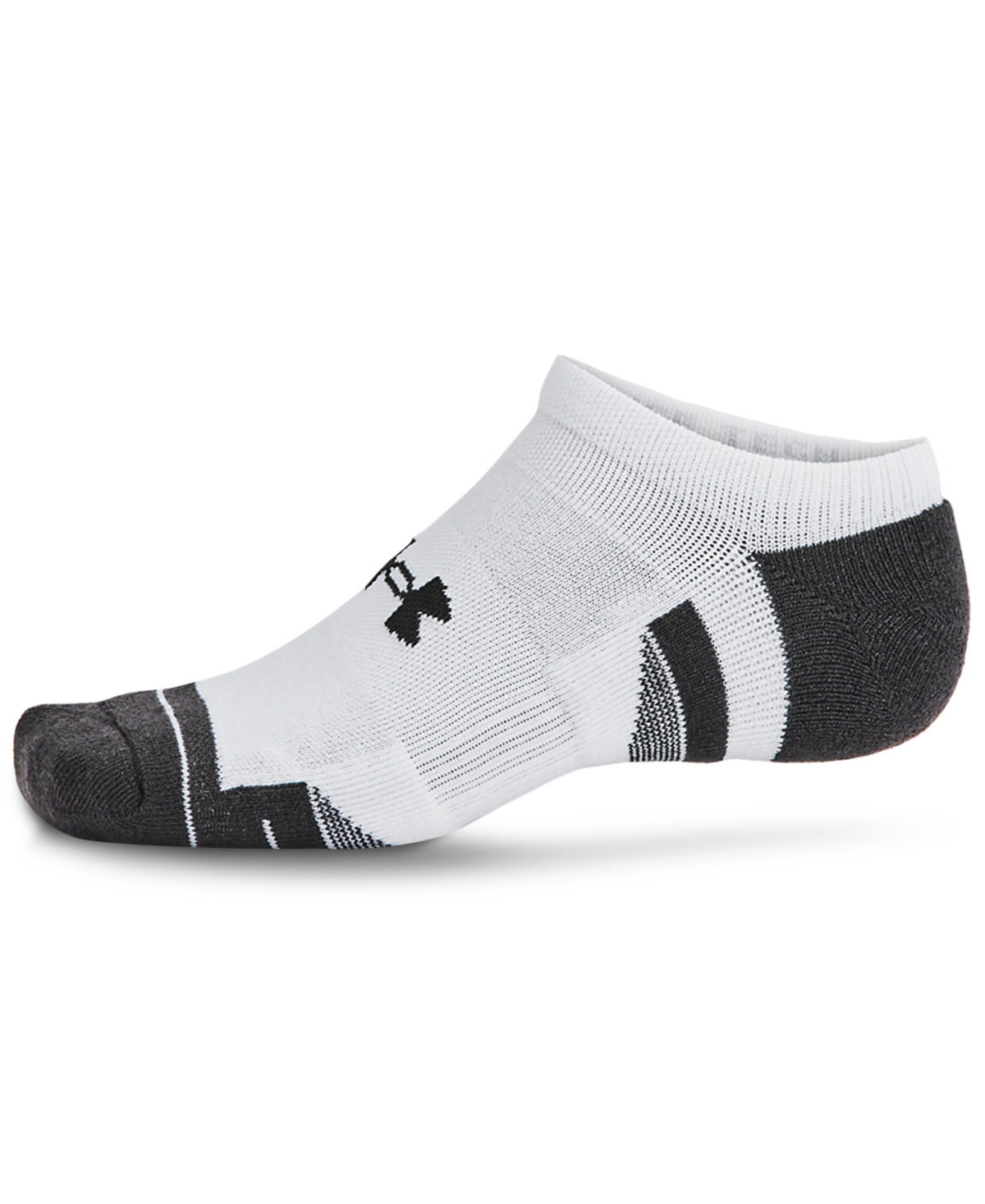 Under Armour Ua Performance Tech Ped Socks Set Of 6 In 101 White