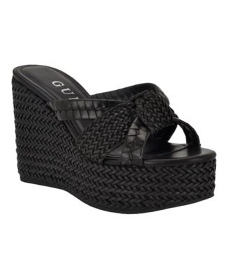 Guess 2025 Summer Sandals For Women - Dress Wedge Sandals In Summer Gray For Beach & Casual Wear