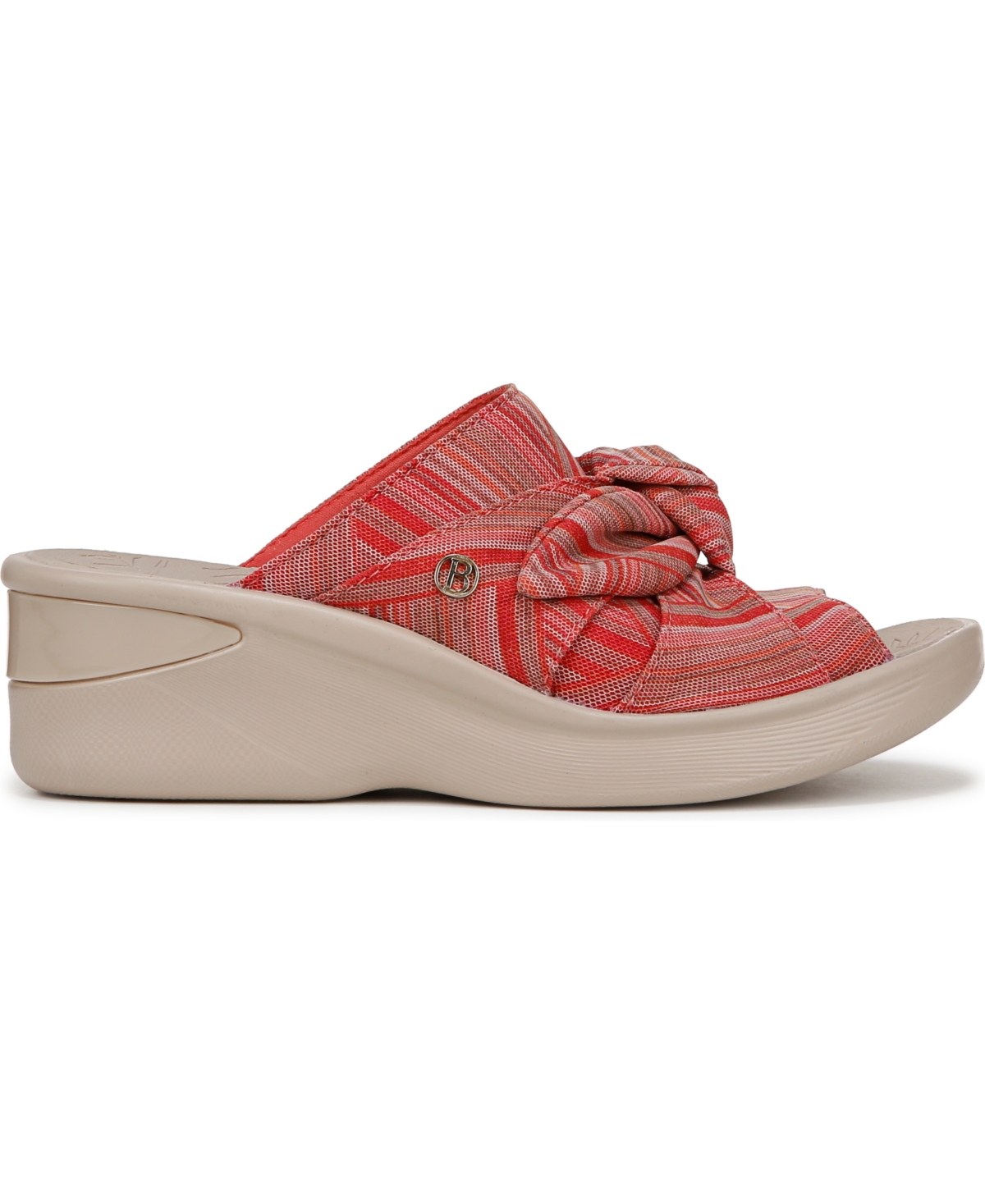BZEES PREMIUM WOMEN'S SMILE WASHABLE SLIDE WEDGE SANDALS 