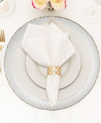 Shine Silver Charger Plate 13", Set of 4