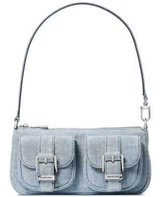 Michael Kors Zoe Small Denim Convertible Shoulder Bag Macy's