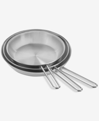 Stainless Steel Frypans, Set of 3, Exclusively at Macy's