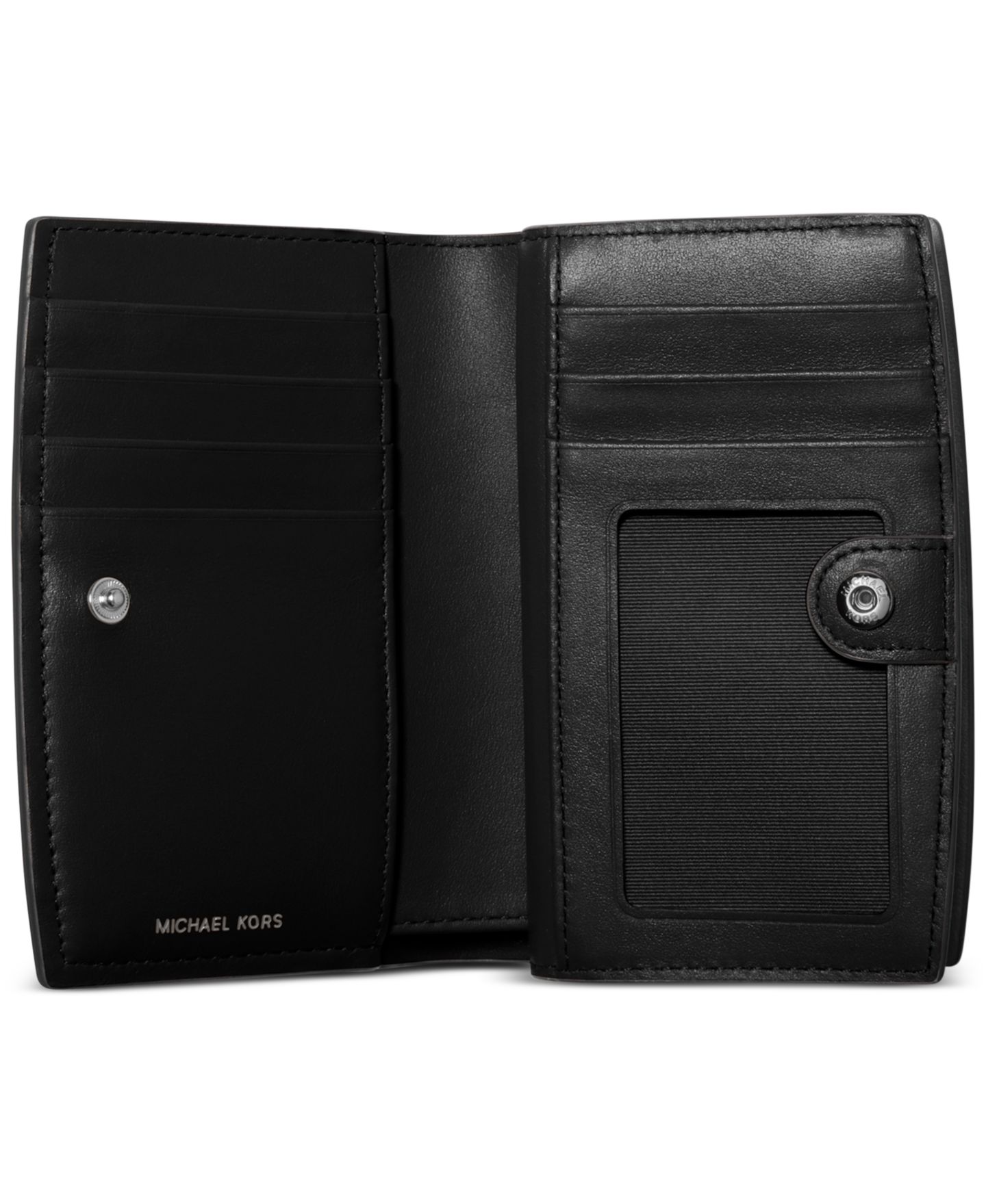 Женский кошелёк Michael Kors Bryant Leather Zip Around Mini Wallet, цвет: Чёрный — фото 3