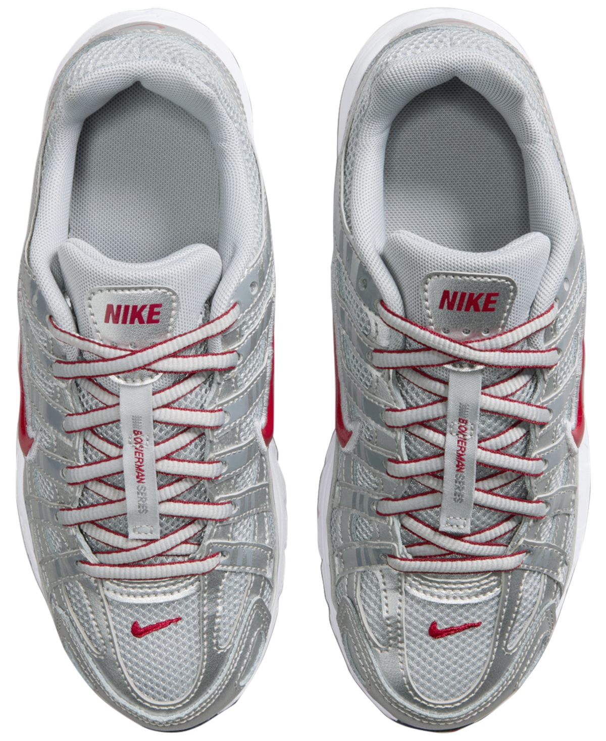 Nike P-6000 Sneaker In Silver,red