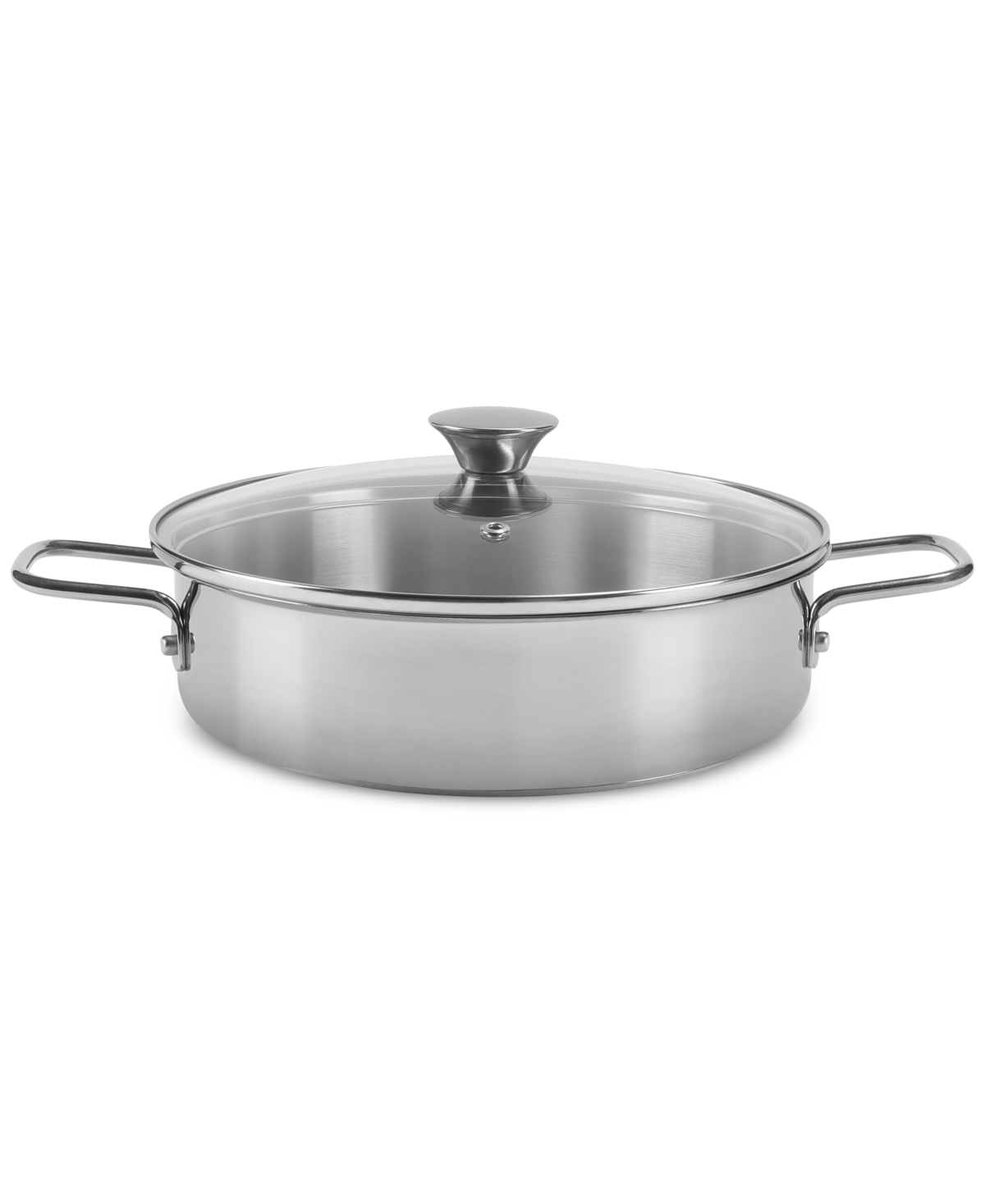 Arch Studio Stainless Steel 3-qt. Everyday Pan And Lid In Silver