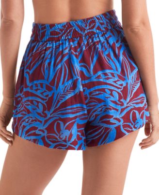 Women's Cotton Vista Printed Cover-Up Shorts