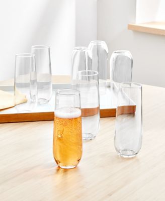 Stemless Champagne Glasses, Set of 8, Exclusively at Macy's