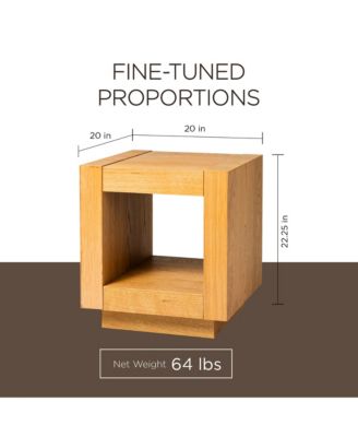 Artemis Wooden Coffee Table and Side Table Set, Refined Natural Finish