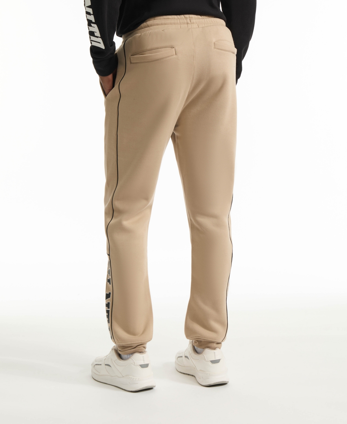 Ecko Unltd Men's Fence Line Knit Jogger In Taupe