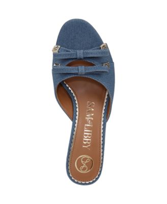 Women's Odina Bow Kitten Heel Dress Sandals