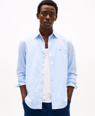 Tommy Hilfiger - Men's Regular-Fit Striped Poplin Shirt