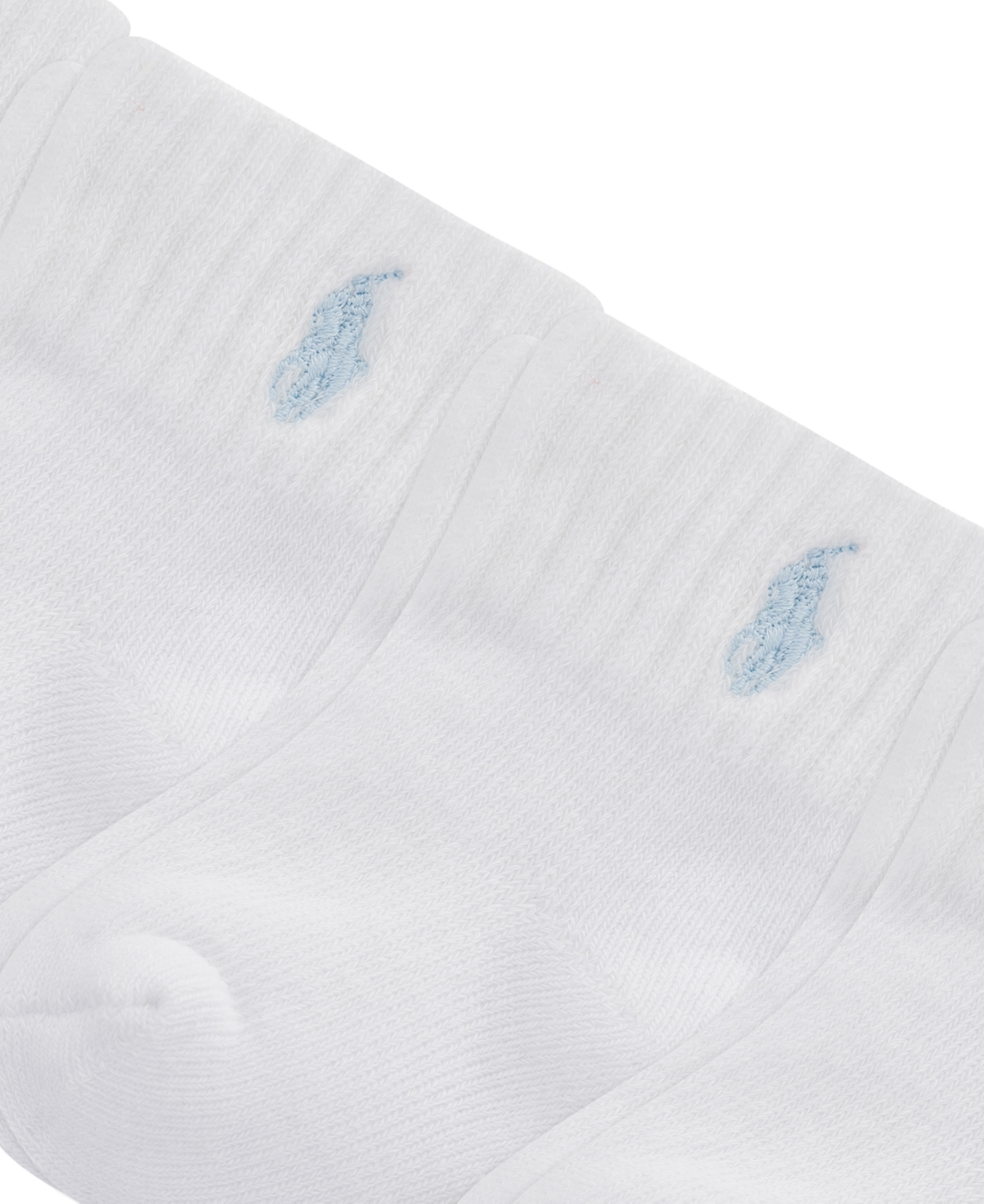Polo Ralph Lauren Baby Boys Polo Baby Sport Quarter Socks, 6 Pack In Light Blue