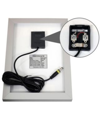 66 GPH Solar Water Fountain Pump and Solar Panel Kit with Battery Pack and LED Light - 36-Inch Lift