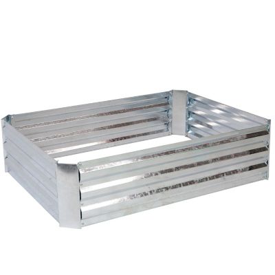 Steel Raised Garden Bed with Greenhouse Cover - Green