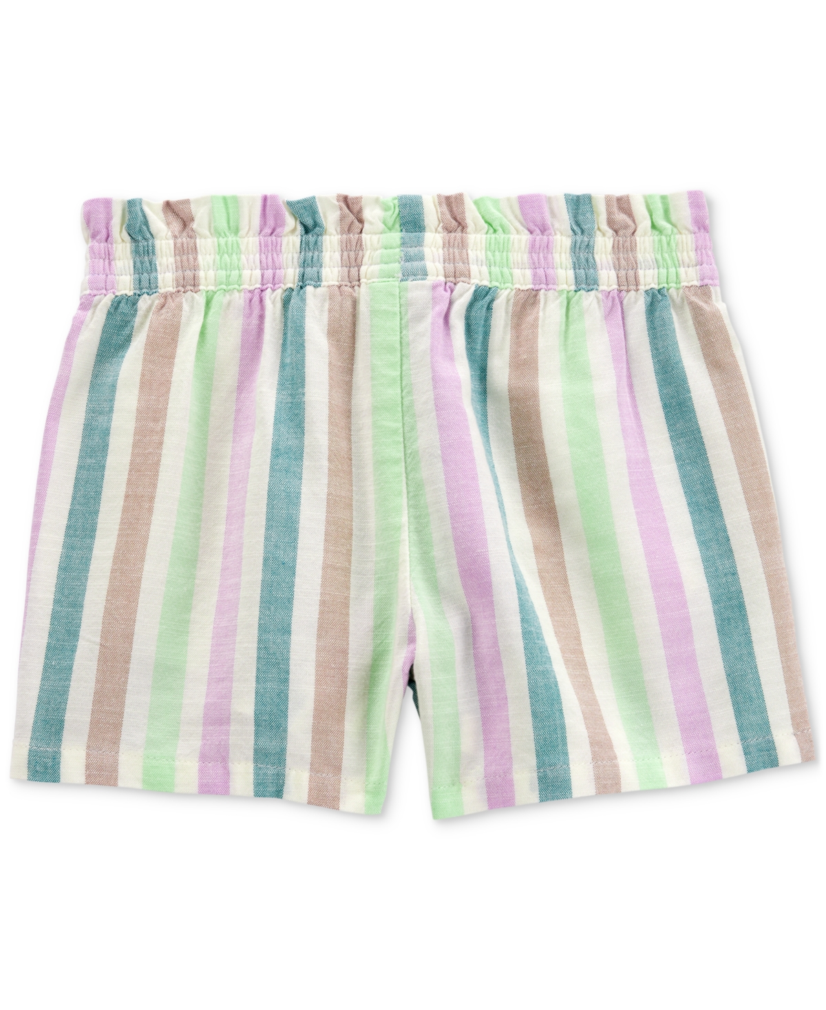 Carter's Toddler Girls Striped Pull-on Shorts In Multi