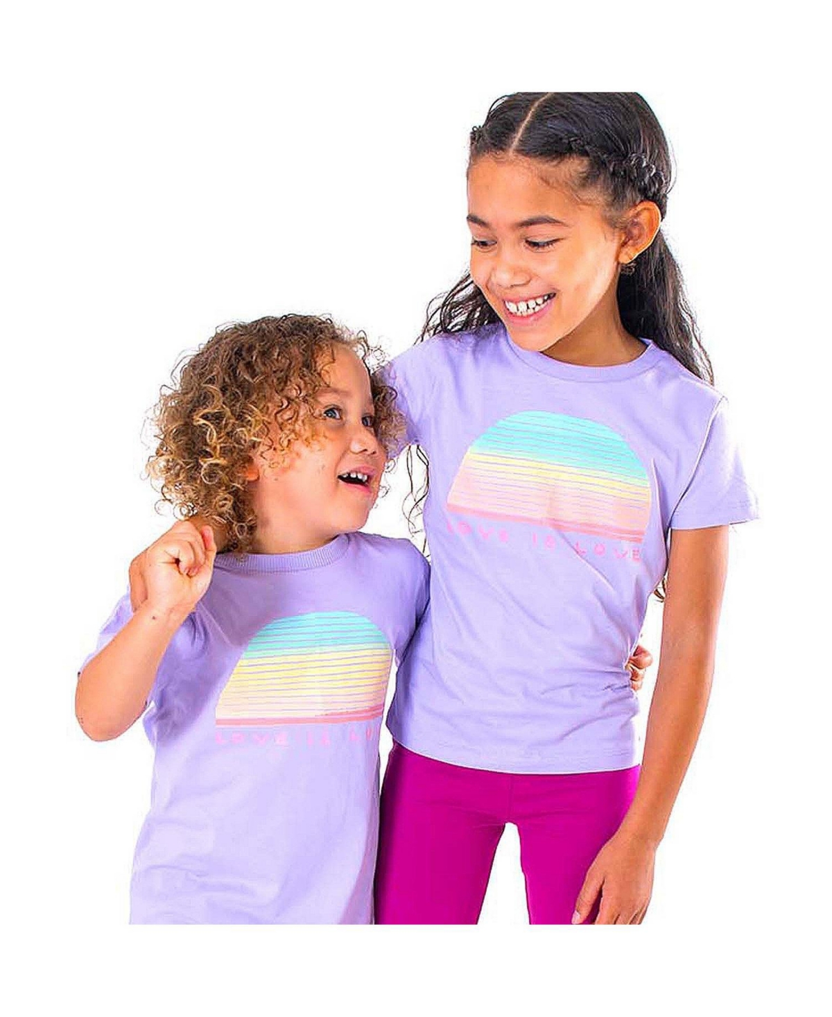 Mightly Girls Fair Trade Organic Cotton Short Sleeve T-Shirt 2-pack - Love is love