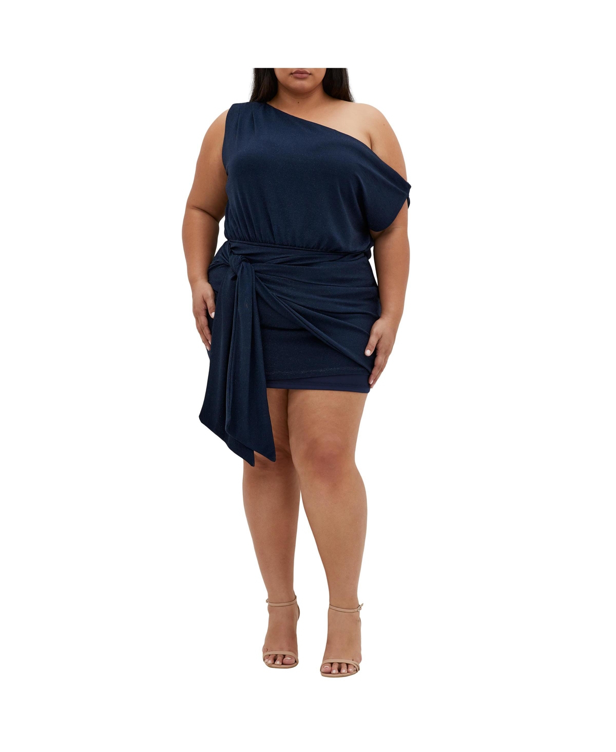 Plus Size Paloma Mini Dress - Navy