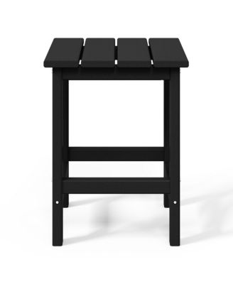 7-Piece HDPE Outdoor Patio Furniture Adirondack Conversation Set