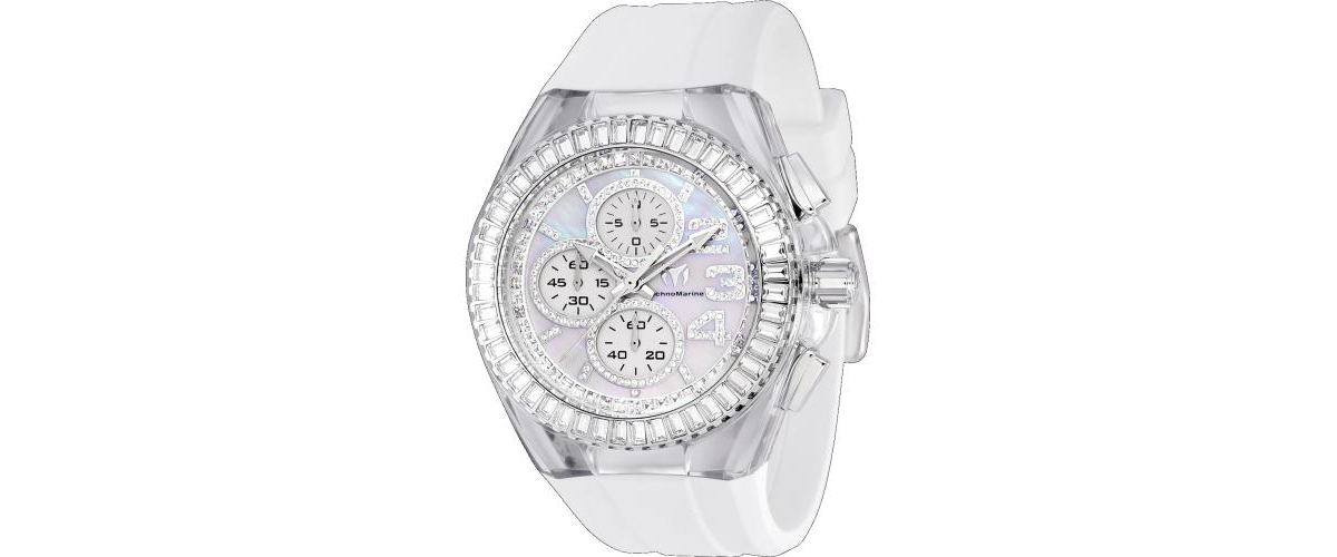 Men's Tm-121024 Cruise Quartz Chronograph White Dial Watch - White