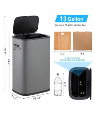 Automatic Trash Can with Lid,13 Gallon Smart Trash Can, 50L Motion Sensor Trash Can