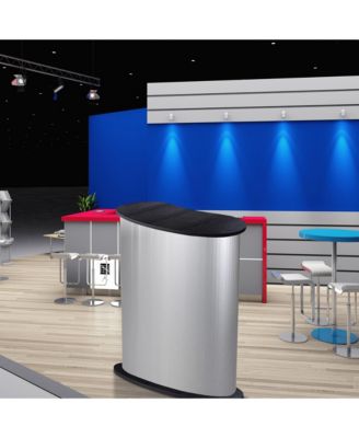 32" x 16" x 37" Portable Tradeshow Podium Table Exhibition Counter Stand with Wall Bags
