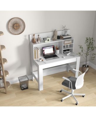 48 Inch Writing Computer Desk with Anti-Tipping Kits and Cable Management Hole