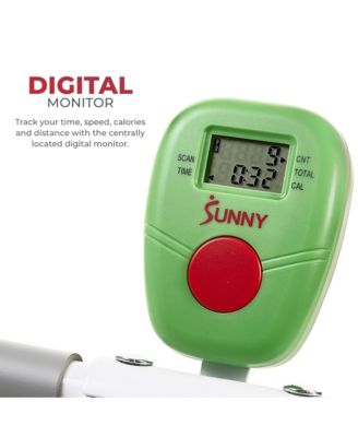 SMART Green Upright Row-N-Ride & Squat Assist Machine w Free SunnyFit App via Bluetooth