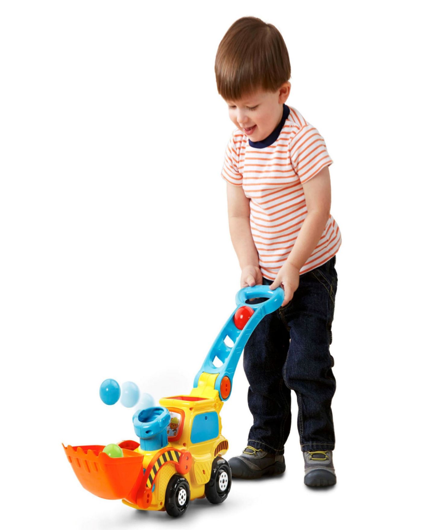 Детская игрушка VTech Pop-a-Balls Push Pop Bulldozer — фото 3
