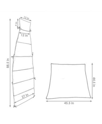 Replacement Cushion and Umbrella Fabric for Outdoor Hanging Lounge Chair