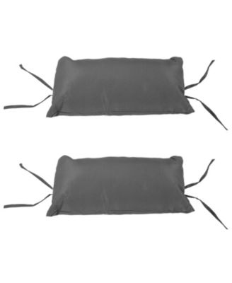 Outdoor Andrei Double Egg Chair Replacement Cushion Set with Pillows and Seat Cushion - Dark Gray