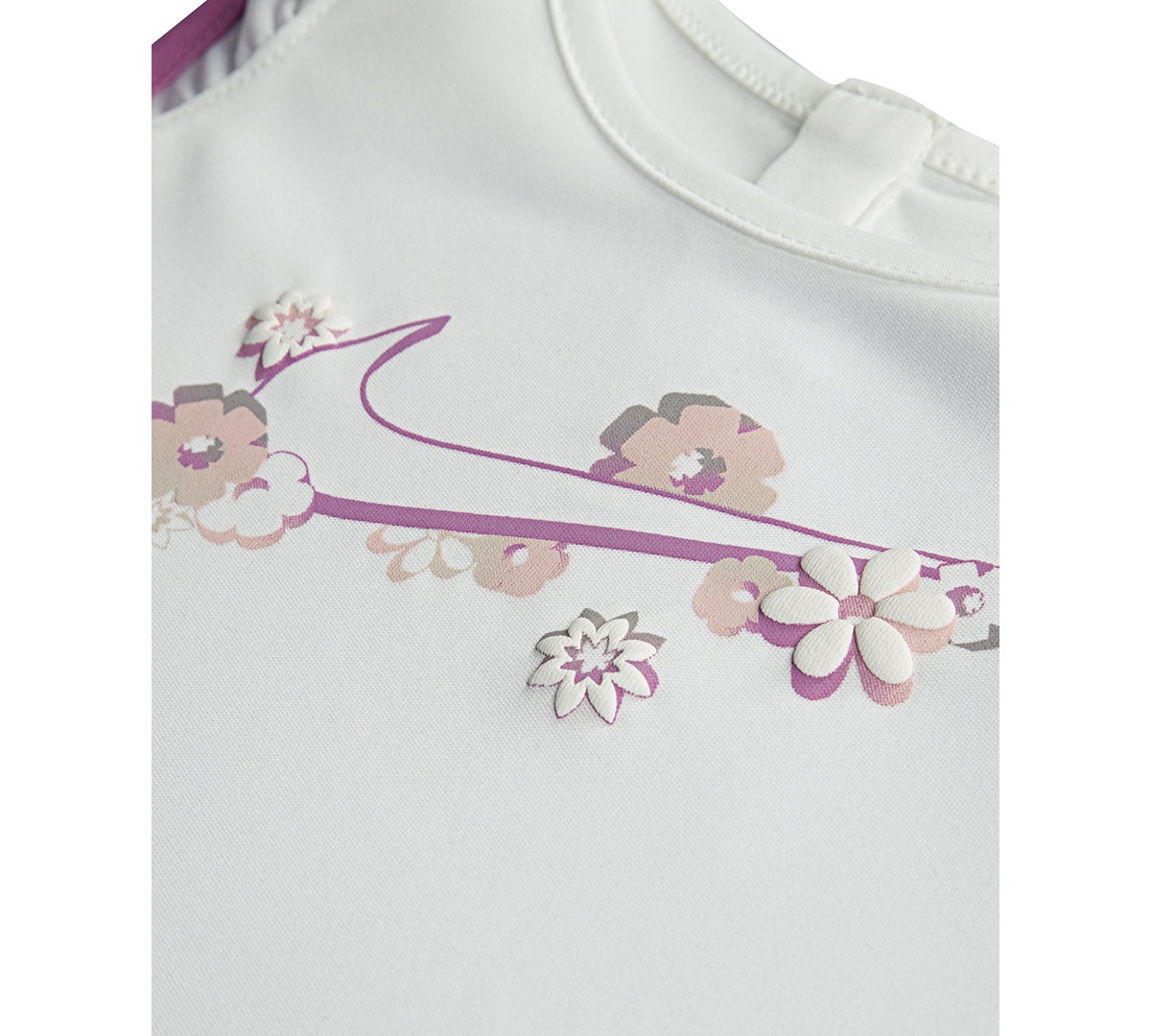 Nike Baby Dri-fit Flow-ral Tempo Ruffled Tank & Shorts, 2 Piece Set In Magic Flamingo