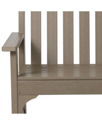 Outdoor 2-Person All-Weather HDPE Front Porch Garden Bench