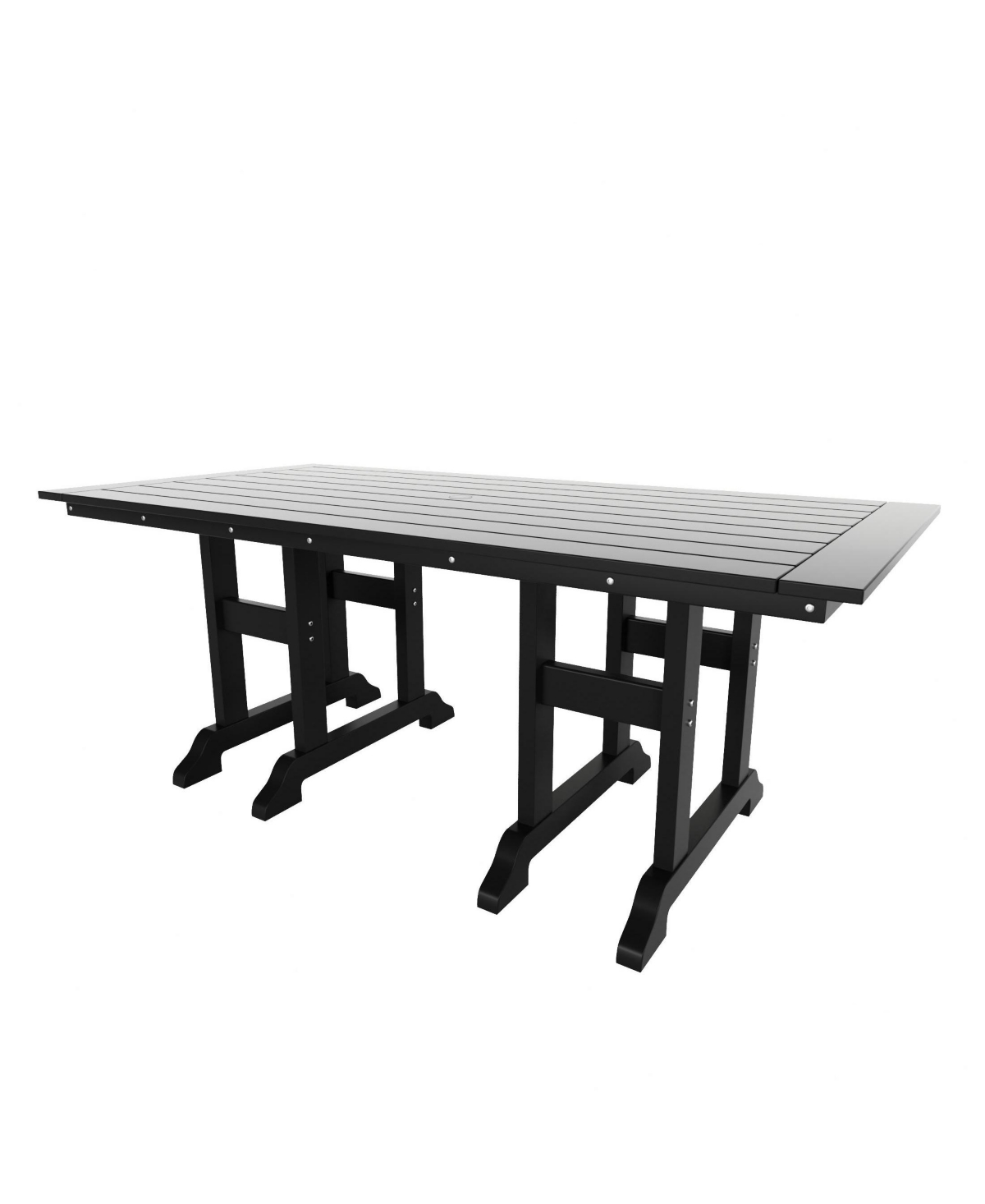 WestinTrends 6-Piece Hdpe Outdoor Rectangle Dining Patio Table and Chairs Set