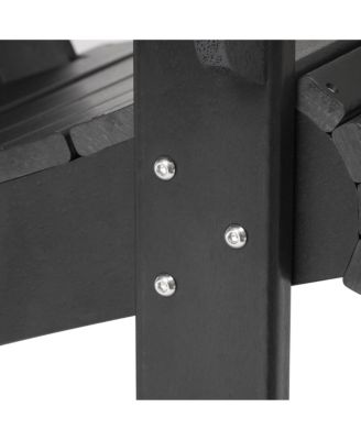 Outdoor Patio HDPE Adirondack Chair With Cup Holder