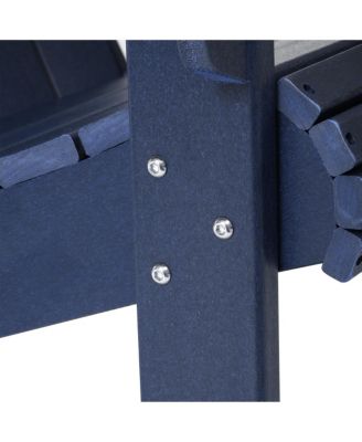 Outdoor Patio HDPE Adirondack Chair With Cup Holder