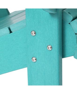 Outdoor Patio HDPE Adirondack Chair With Cup Holder